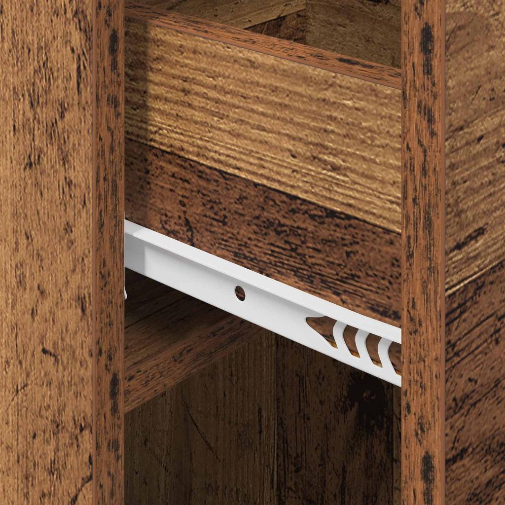 Bedside Cabinet Reclaimed Wood Look 29 x 31.5 x 49 cm Particleboard