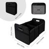 40l Foldable Portable Car Storage Box With Side Net, Car Trunk Organizer, Camping Outing Storage Box, Space-saving Multi-functional Storage Box,