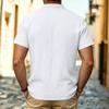 Men's Linen Short Sleeve T-Shirt Casual Summer Top for Everyday Wear