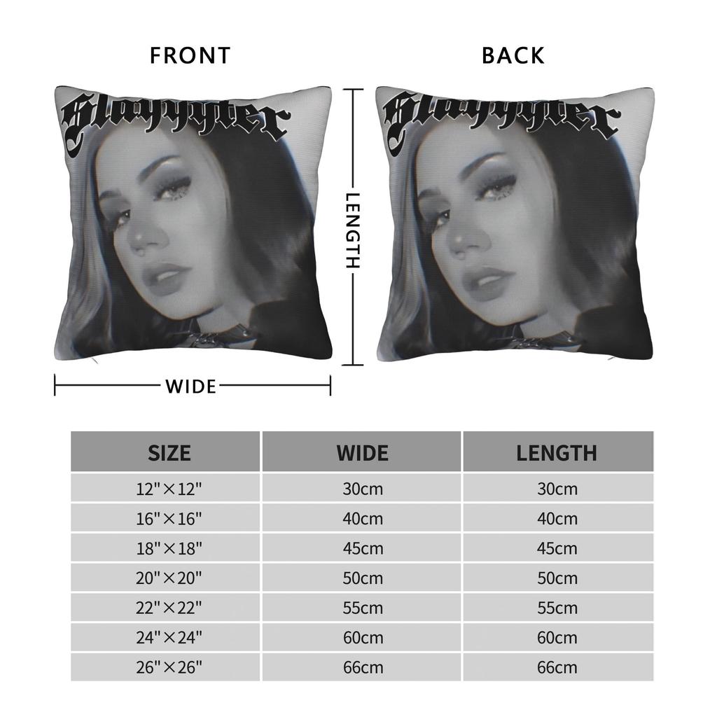 New Singer Slayyyter Merch Pillow Cover Kawaii Pillow Case For Sofa Home Decor Design Pillowcases Gift