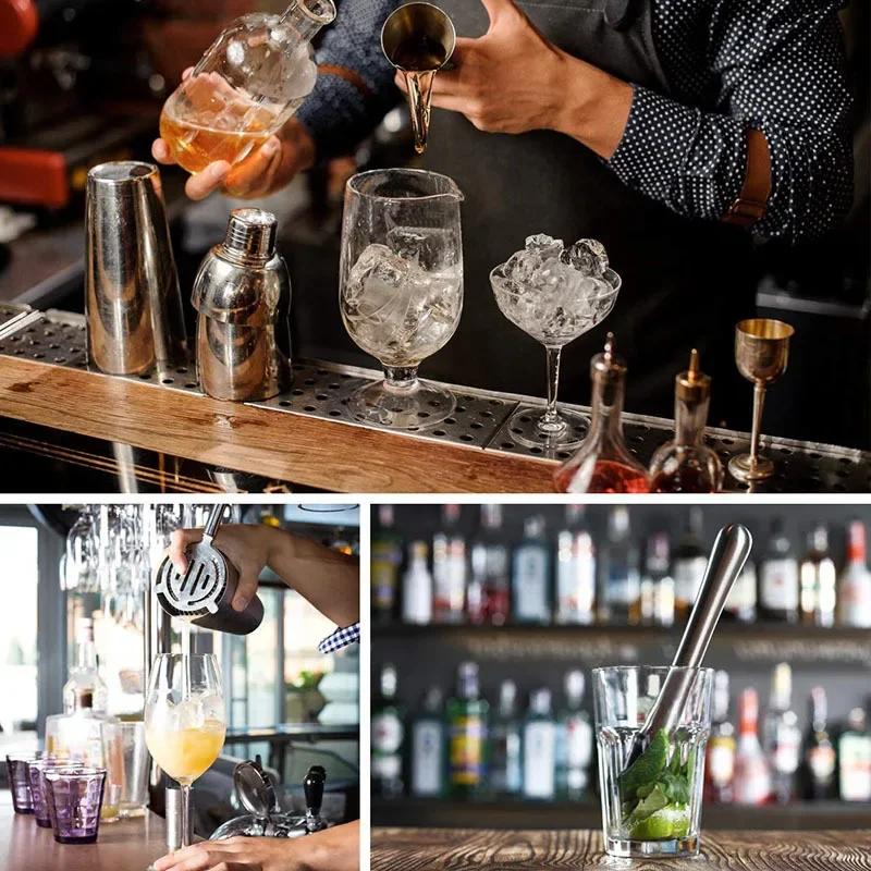 Cocktail Shaker Set 6Pcs/set Wine Shaker Set Stainless Steel Professional Bartender Drink Party Bar Tools Wine Accessories