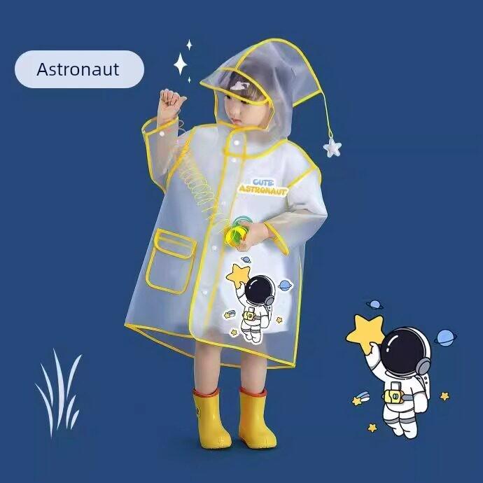 Children's Raincoat, Boys' Waterproof Rain Boots Set, Kidsren's Students' Special Full-Body Rain Poncho for School, Kindergarten Girls' Rain Poncho