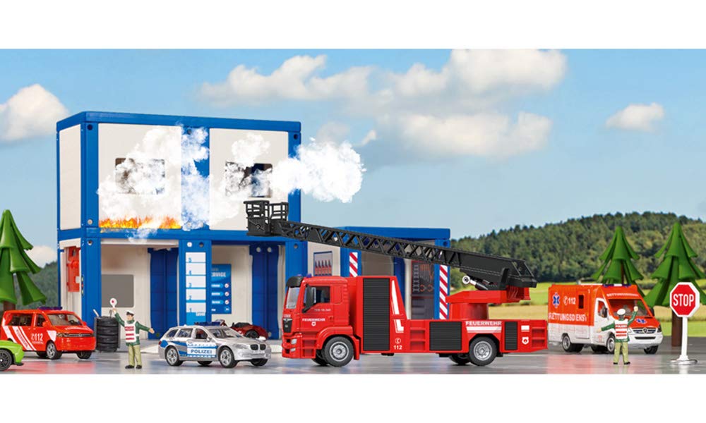 SIKU MAN Rotating Ladder Truck 1:50 For Ages 3 and Up SK2114