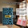 Leopard print Money Saving Binder Savings Wallet Notebook  Office Stationery Supplies