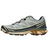 SALOMON XT 6 Tênis de Corrida Respiráveis Unissex Areia do Deserto Cinza Areia Amarelo Pinheiro Seco Amarelo Névoa Azul L49258100