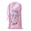 Dance Footwear Pouch Soft Material Drawstring Portable Storage Bag for Dancers, Girls,