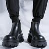 Luxusmarke Herren Chelsea Boots Hohe Qualität Britischer Stil Lässige Leder-Stiefeletten für Herren Dickes Sohlendesign Hohe Stiefel