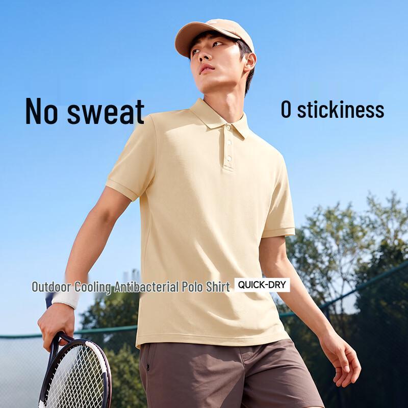 Xuezhongfei Men s Summer Loose Fit Solid Color Polo Shirt XL 180/96A