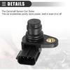 Motoforti CPS Sensor, Engine Camshaft Position Sensor, for Volvo XC60 2010, ABS, Metal, No.8658495, Black, 2pcs