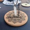 Natural White Irregular Crystal Hexagonal Prism Pendant Necklace