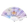 1-50PCS Summer Cute Cartoon Folding 7-fold Fan Portable Hand Held Fan Plastic Cartoon Folding Fan Cute Home Decoration As Gifts