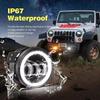 Fog Light LED Angel Eyes 4 Inch Work Light Headlight White DRL Amber Fog Lights LED Headligh For Off-Road Jeep Fog Lights,2pcs.