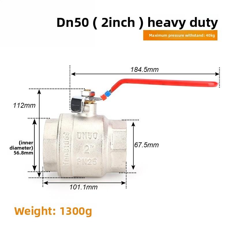 Edelstahl Kugelhahn SS304 2-teilig Volldurchgang Kugelhahn 1/2" 3/4" 1" 1-1/4" Innengewinde Vinylgriff Ventile