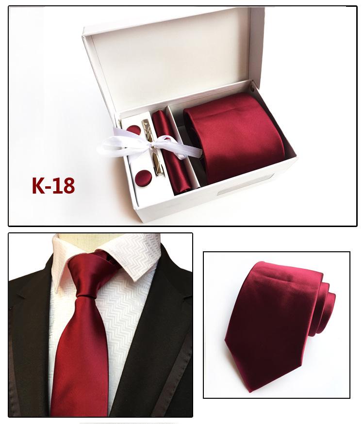 Herren-Krawatten-Geschenkbox 6-teiliges Set Gruppenkrawatte Business-Krawatte