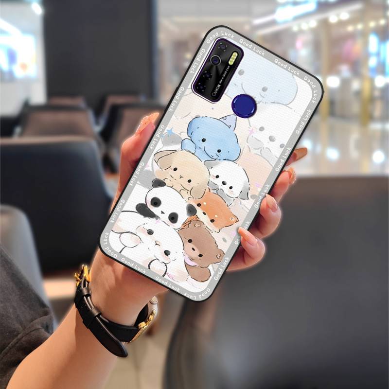 Durable Phone Pouch Phone Case For Tecno Camon15/15Air/16S/KD7H/CD6/CD7/Spark5/5Pro Anti-knock Graffiti Cartoon Silicone