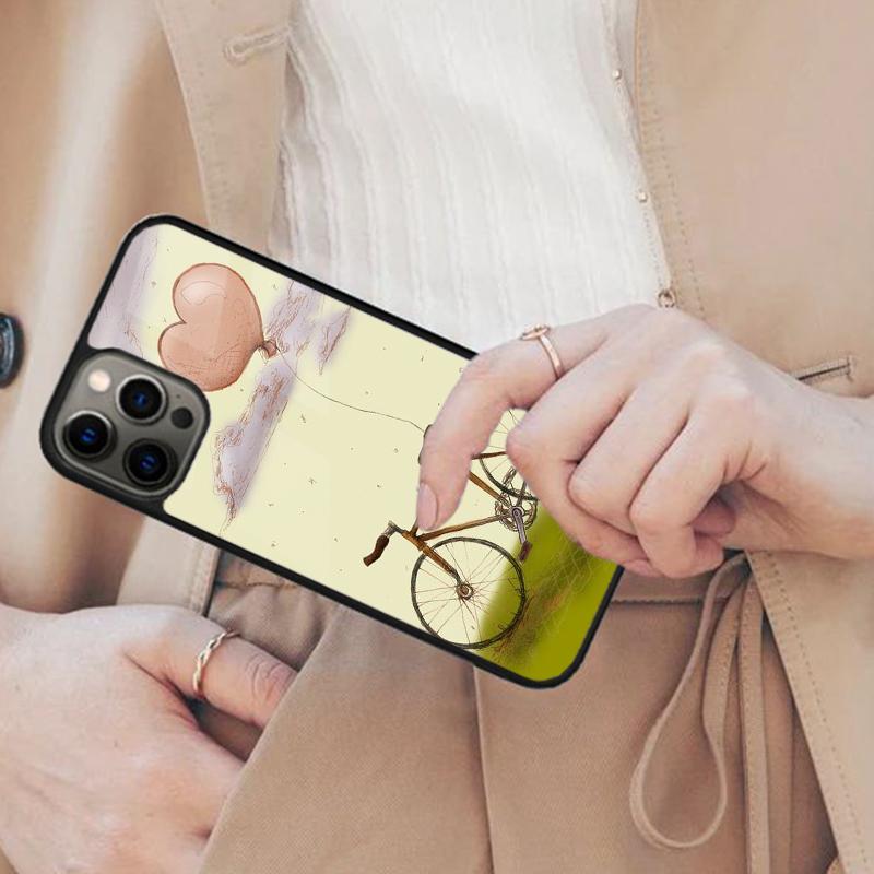 Mountain Bike Cycling art Magnetic Phone Case For APPLE iPhone 17 Air 16 14 13 12 Pro Max 15 Plus Wireless Charge MagSafe Cover