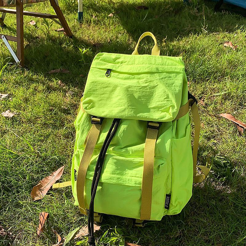 New Functional Backpack Large Capacity Outdoor Mountain Climbing Travel  Male Niche Japanese College Student Black Backbag, Backpack