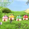 Mediterranean Style Micro Landscape Resin Mushroom House Castle DIY Crafts