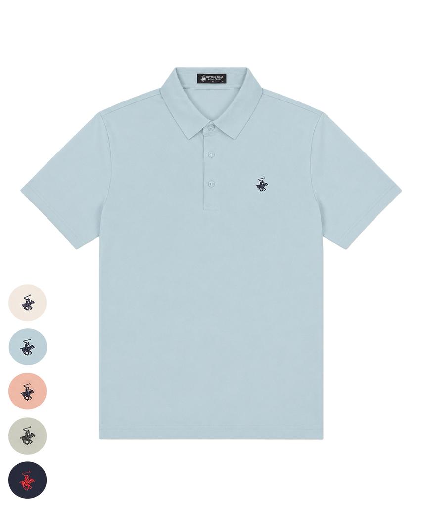 BHPOLOCLUB Men'S Cool Touch Minimal Collared T-Shirt 5 Colors Ts207