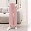 Women's Wide Leg Pants Elastic High Waist Trousers Casual Jogging Bottoms