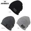 Avirex Knit Cap Beanie Gray (Type A, (Jacquard Knit))