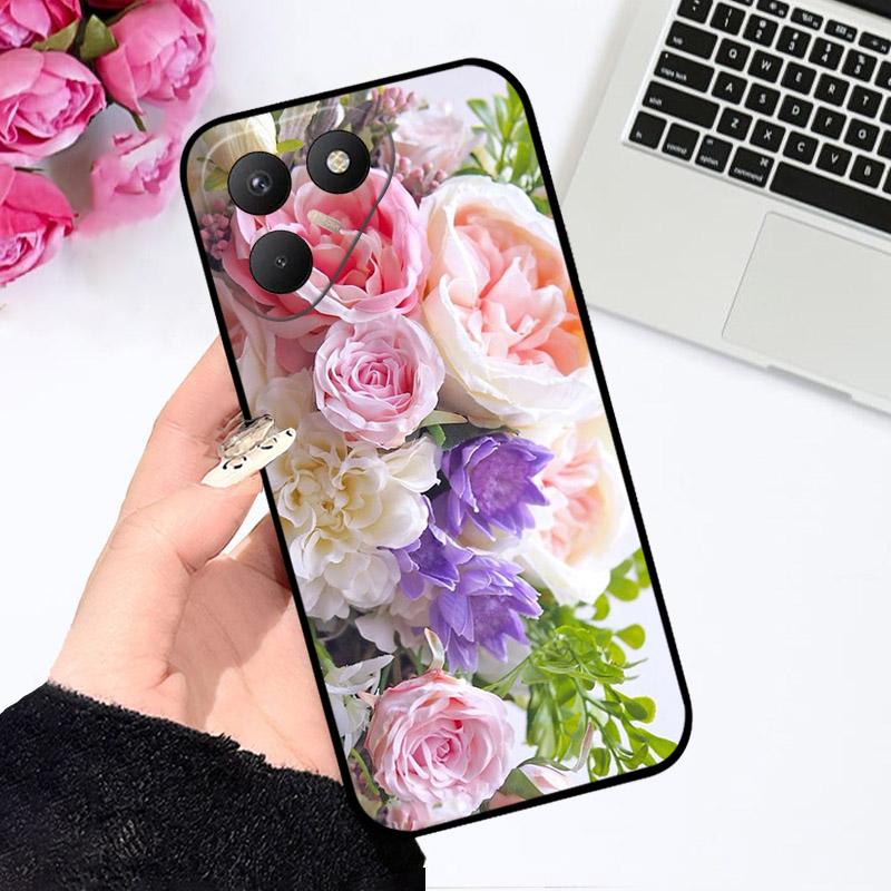 Pro Tecno Pova 7 4G LJ6 Pouzdro Módní Kreslený Astronaut Silikonový Kryt na Telefon Pro Tecno Pova7 Pouzdra Ochrana Fotoaparátu Fundas Coque