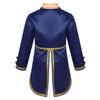 Boys Prince Costume Long Sleeve Turn Down Collar Tuxedo Jacket Tailcoat Halloween Cosplay Party Outfit