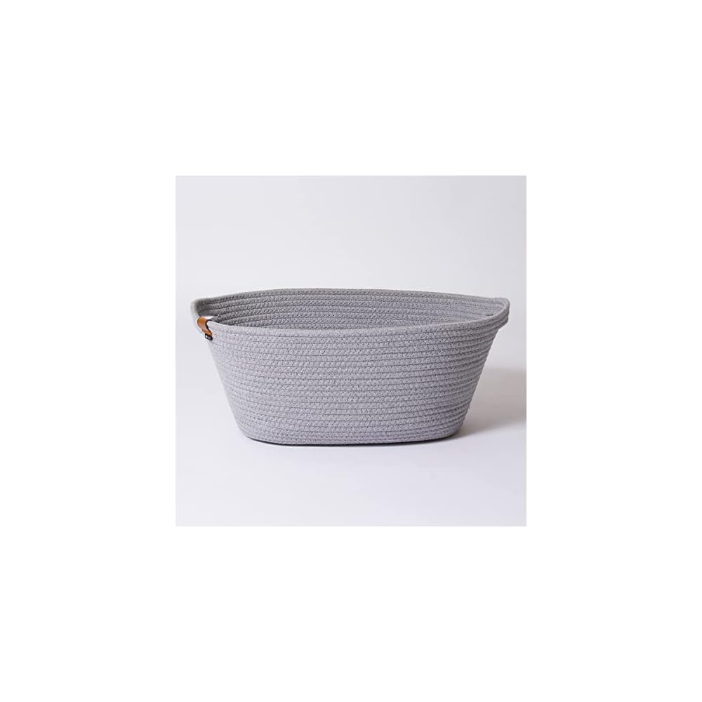 YAMAZEN Storage Box Basket L with Handle - Laundry Basket, Toys, Towels, Small Items, Sundries
