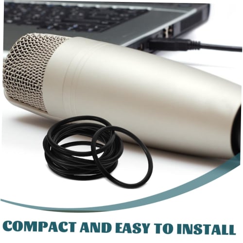 BIUDECO 10-Pack Shock Mount Microphone Holder Anti-Vibration Suspension with Universal Elastic Band for Condenser Microphones