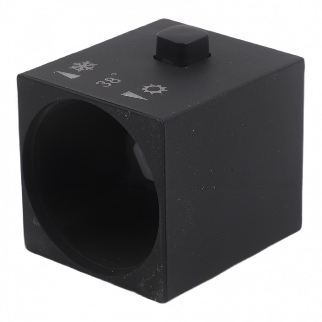 Modern Black Square Shower Thermostatic Handle Knob with Clear Markings