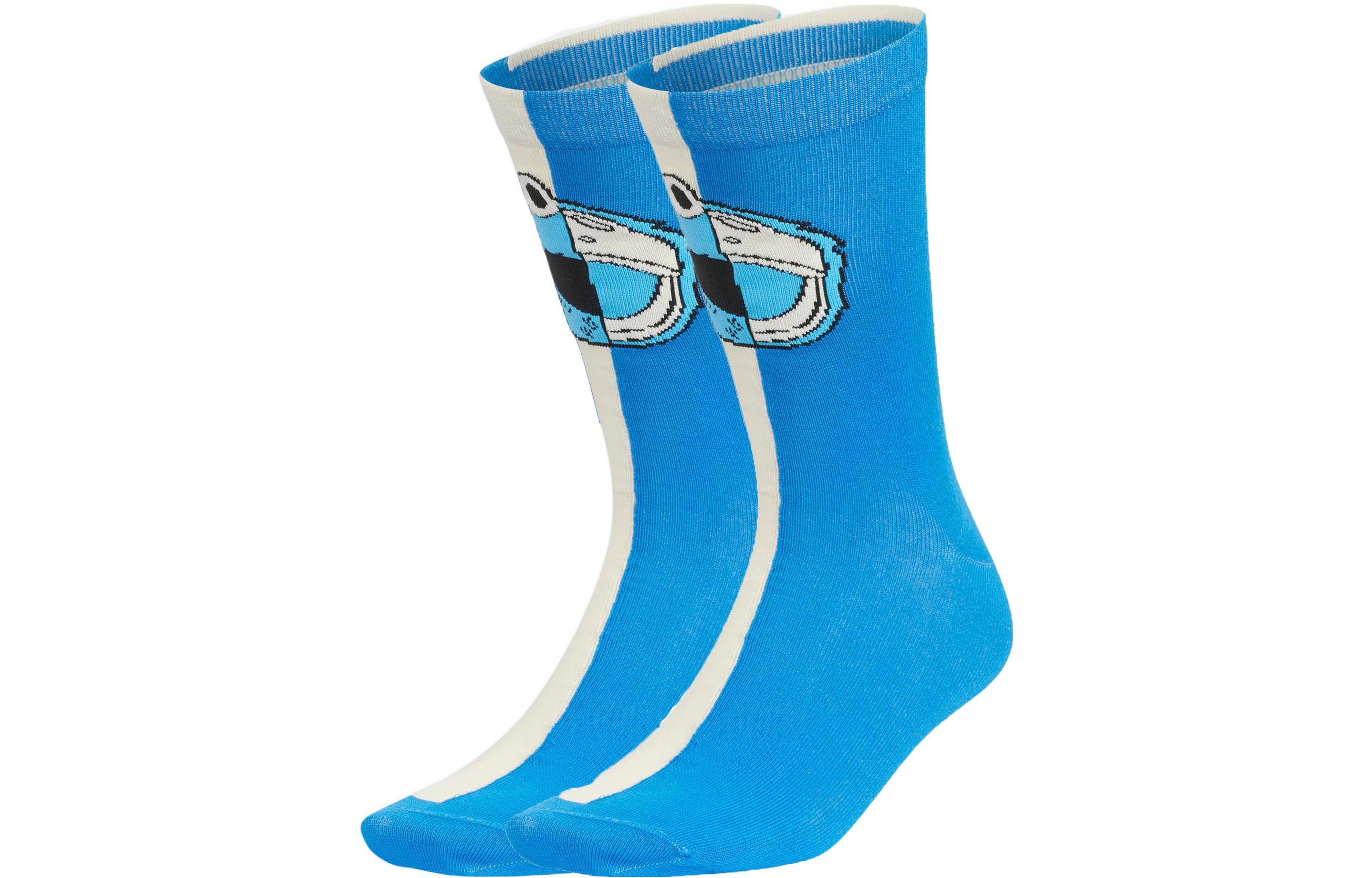 Adidas Neo x Jf Crew Socks All Unisex Blue White HP1483 M