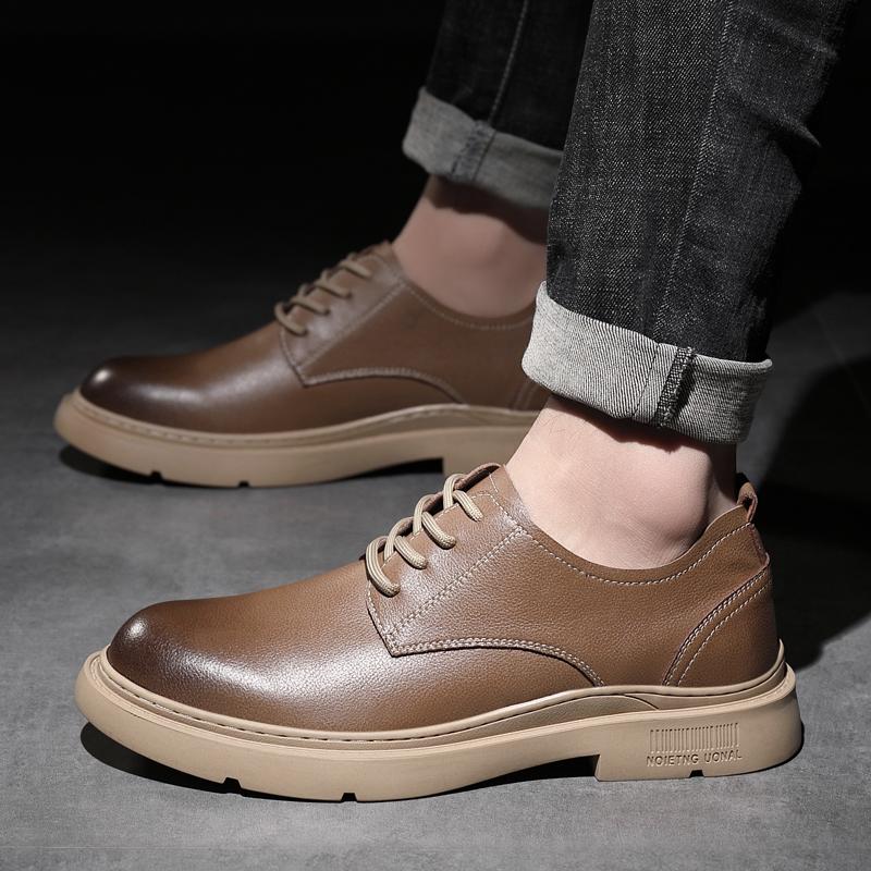 Fashion Trendy Men's Casual  Men's Retro  Leather Shoes  High Quality Luxury British Style Party and Wedding Shoes Hot Selling Items