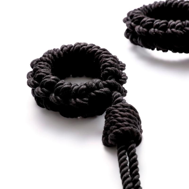 Braided Shibari Rope  Handcuffs Ankle Cuffs Restraints  Hogtie Cuffs & Shackles
