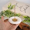 Ceramic White Lotus Alloy Incense Holder for Home Use - Suitable for Stick and Sandalwood Incense