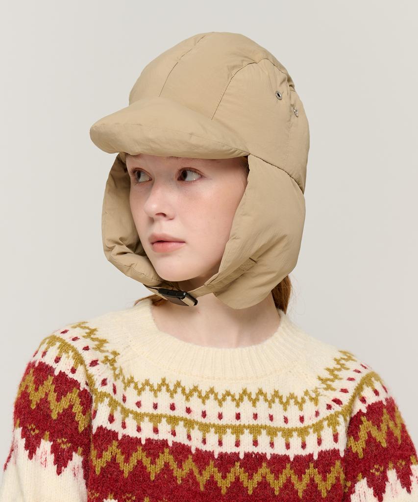 CARGOBROS FOR WOMAN Soft Padded Winter Trooper Hat (Beige)