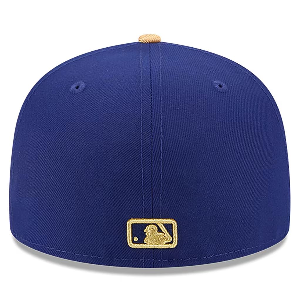 Los Angeles Dodgers World Champion Commemorative 59FIFTY Cap, Gold/Royal, Size7 3/4 [Item]