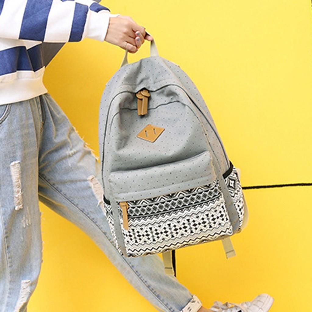 Stylish Premium Quality 3pcs/set Backpack Women Travel Bookbags School Bags For Teenage Girls