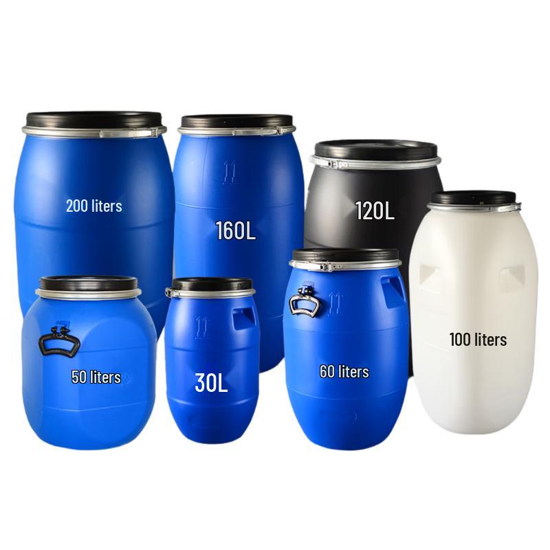 Baidehui 30L Blue Round Fermentation Barrel with Handle