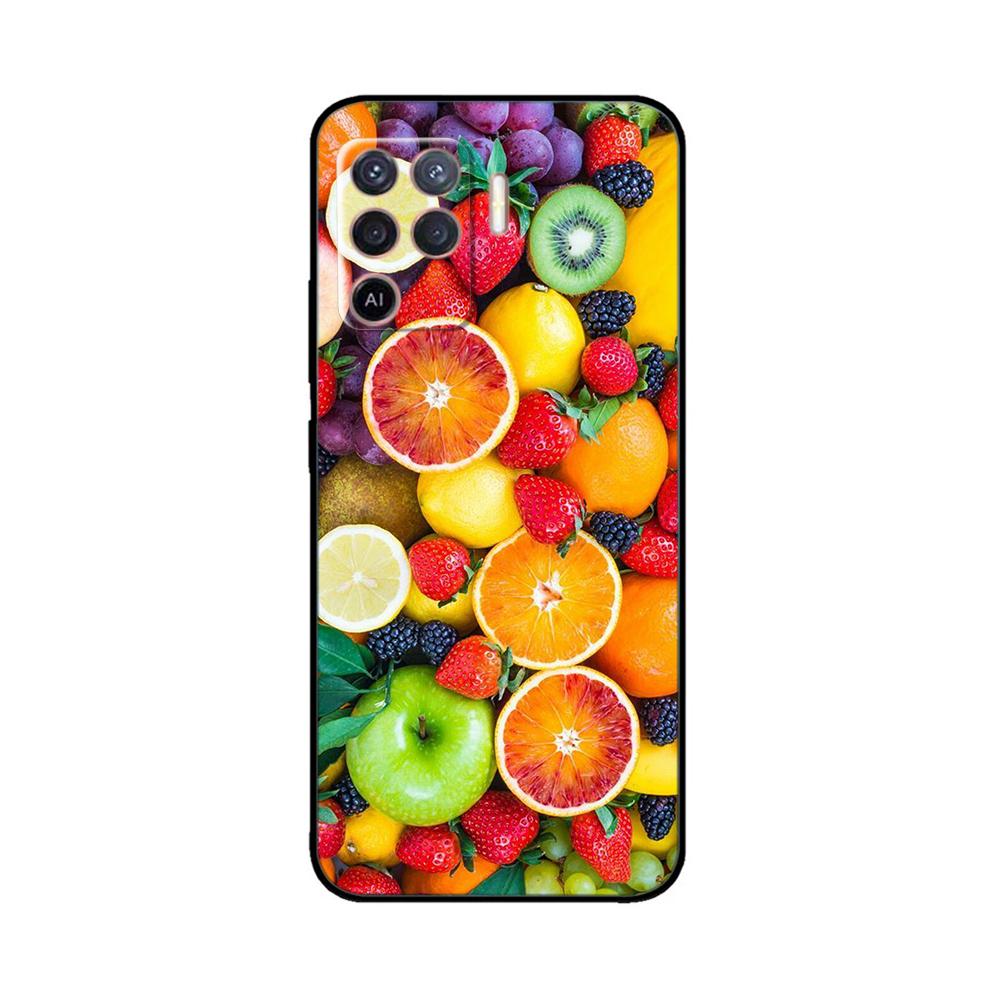 Cover per OPPO Reno 5 Lite Custodia Morbida in Silicone Fiori Bumper per OPPO Reno 5 F oppoA94 4G Custodie Reno 5 Lite Custodie per Telefono