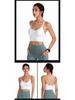 European & American Plus Size Criss-Cross Back Sports Bra - Wire-Free, Shockproof Yoga & Running Bra for Women