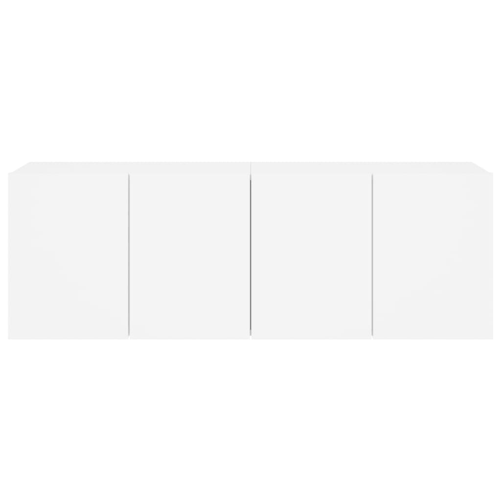 TV Wall Cabinets 2 Pcs White 60 X 30 X 41 Cm