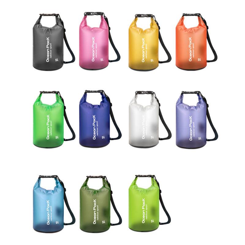 Outdoor Large Capacity Waterproof Dry Bag Transparent Swimming Diving Backpack Waterproof Phone Bag 15L