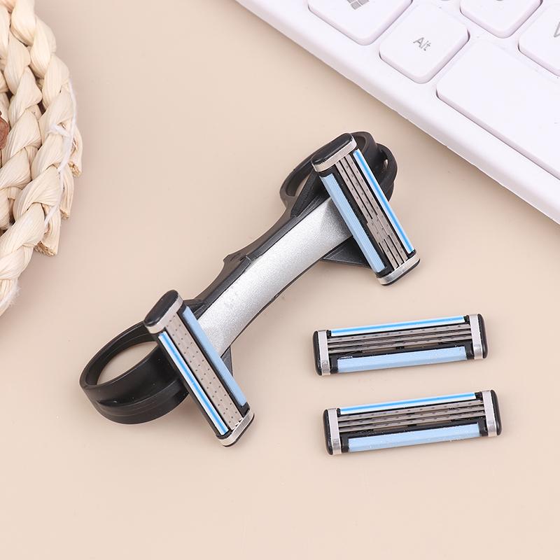 Bald Head Shaver Tool Double-Sided Razor Head Shaving Aid For Smooth Head Haircut Washable Safety Razor Accessory