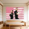Lucy Chen  Tim Bradford Tapestry Poster Pink American Flag Print 100 Polyester Wall Decor Perfect for The Rookie Fans