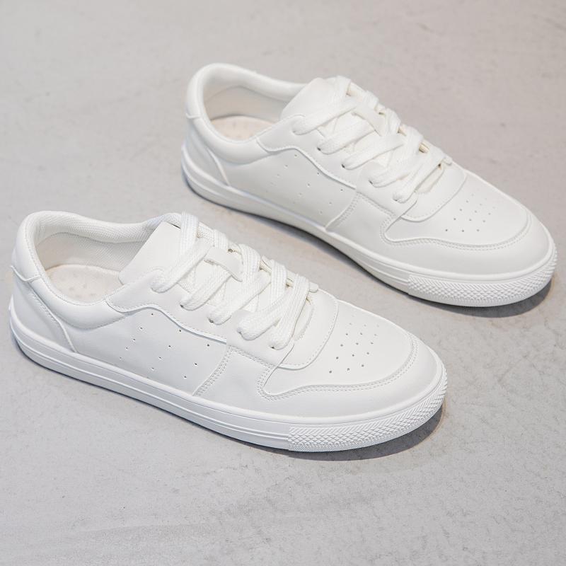 Größe 32–43, weiße Skateboard-Schuhe für Damen, Studentinnen, Sport, Wandern, Reisen, lässige Turnschuhe, Freizeit, flache Schuhe