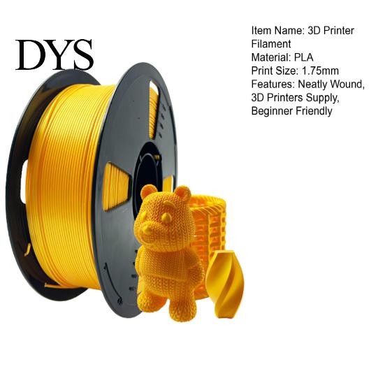 3D Printer Consumables Silk PLA Filament, 1.75mm 1kg Spool Filament for High Toughness Speed Printing, Strong Most FDM Printers Printing