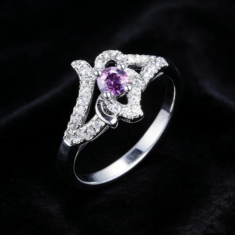 925 Silver Women's Wedding Engagement Ring with AAAA CZ Promise Gift 20 Styles