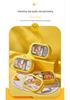 Children's Cartoon Duck Insulated Stainless Steel Bento Lunch Box with Compartments for Students and Office Workers