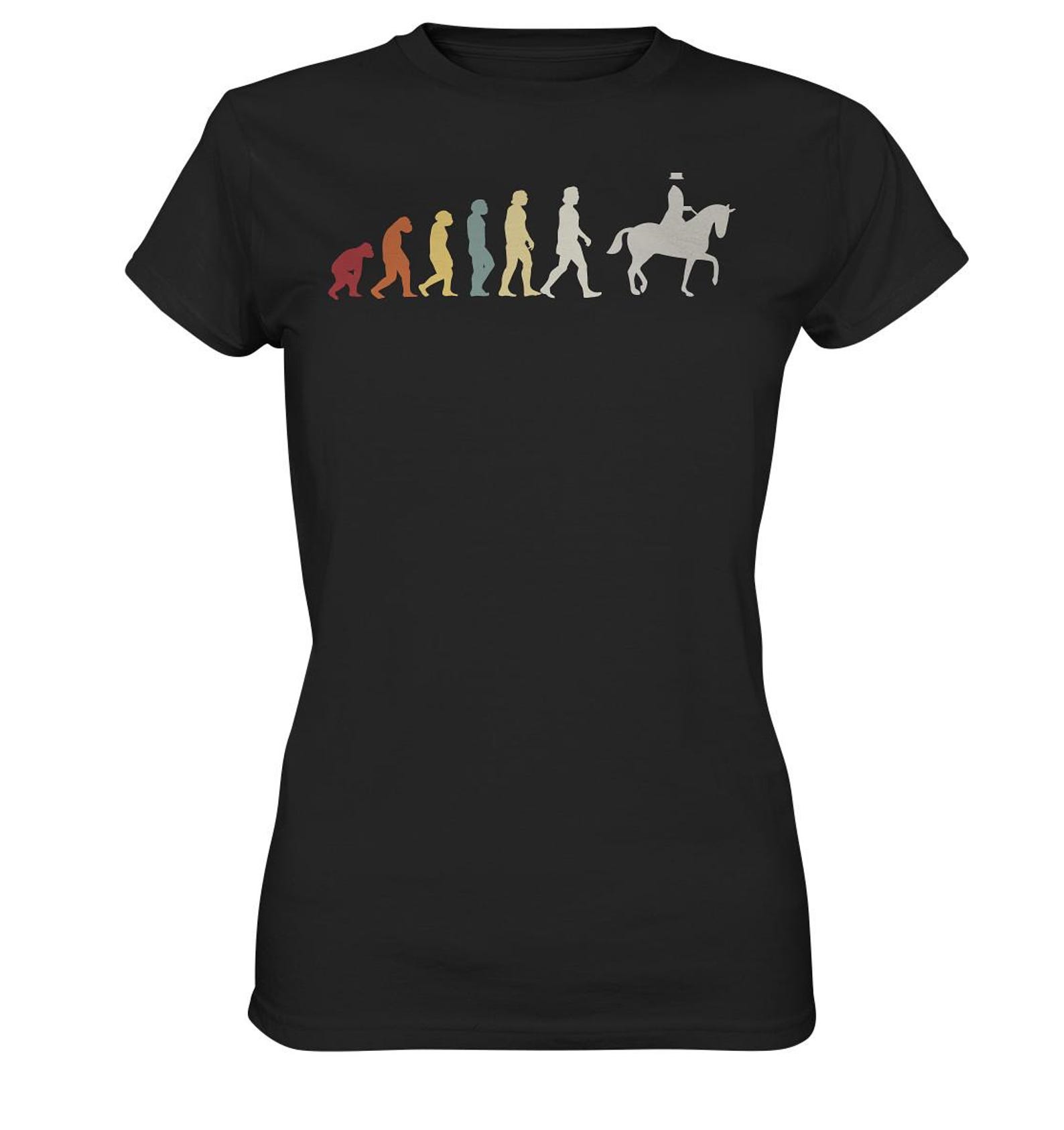 Riding Shirt Dressage Riding Horse Rider Gifts Horses - Ladies Premium T-Shirt XL