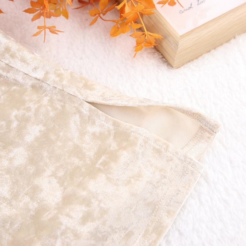 Herbst und Winter Gold Samt Langarmhemd Hose Zweiteiliges Set Warmer Hausanzug Damen Lockerer Freizeitanzug